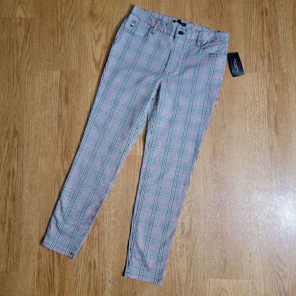 Tommy Hilfiger Plaid Women's Dress Pants Trousers Suit Separates Grey Black 6 - Picture 4 of 9